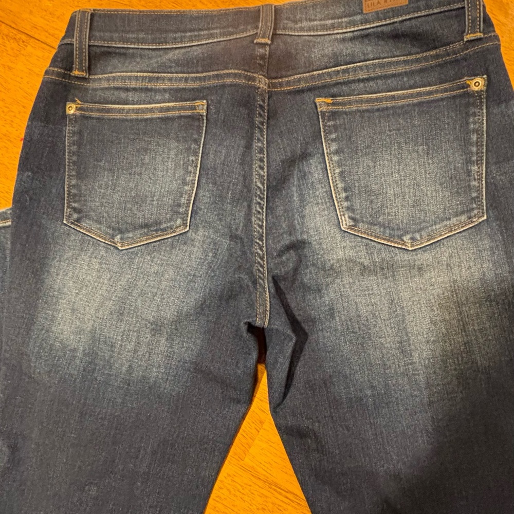 LILA RYAN Women’s Skinny Jeans - Dark Wash Blue - Picture 4 of 11